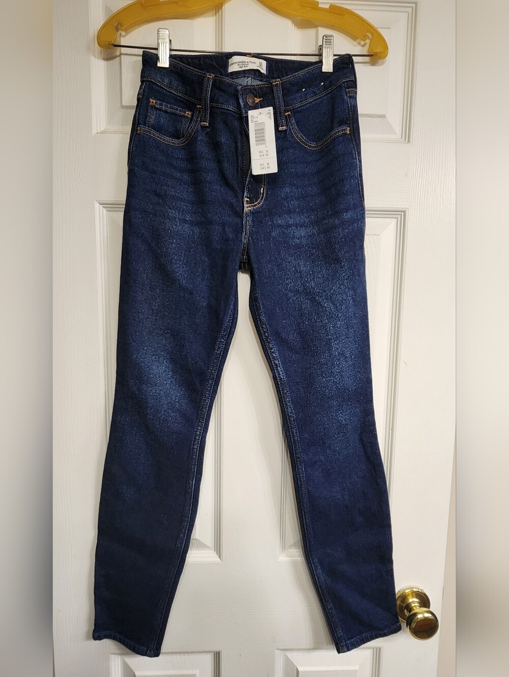 Abercrombie & Fitch Indigo Skinny High-Rise Jeans